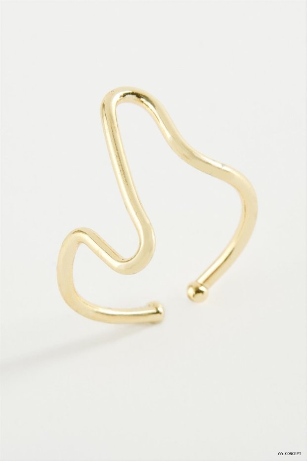 CONCEPTA Zigzag Metal (162515) Ring, Yellow