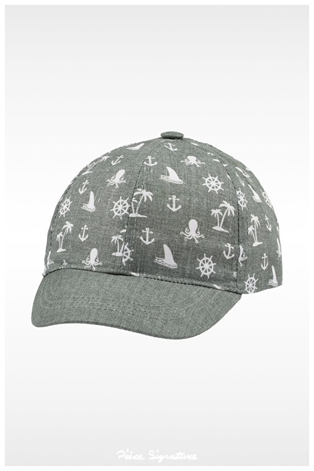 100% Cotton Sun Hat for Boys (1-3 Years) (Size 48-50)