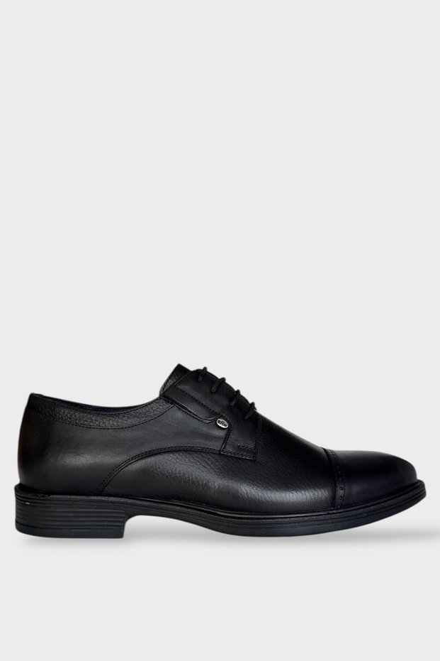 Men's Thermo Sole Genuine Leather Shoes Black