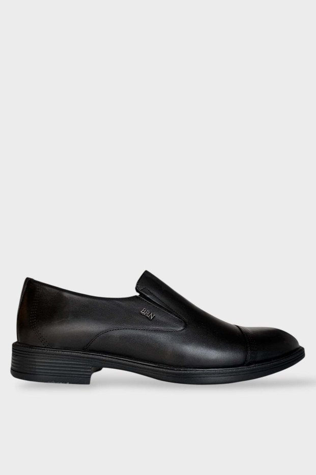 Men's Thermo Sole Genuine Leather Shoes Black