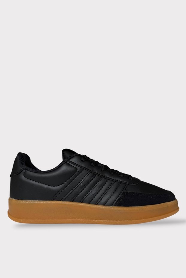Men's Lace-Up Sneakers Black
