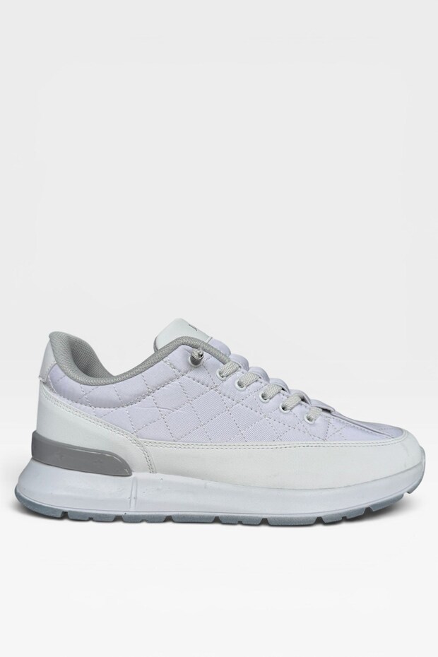 Men's Smart Lace-Up Parachute Material Sports Shoes White - Ice