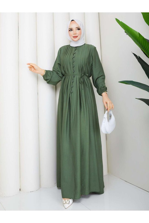 Cansel Dress Khaki Green
