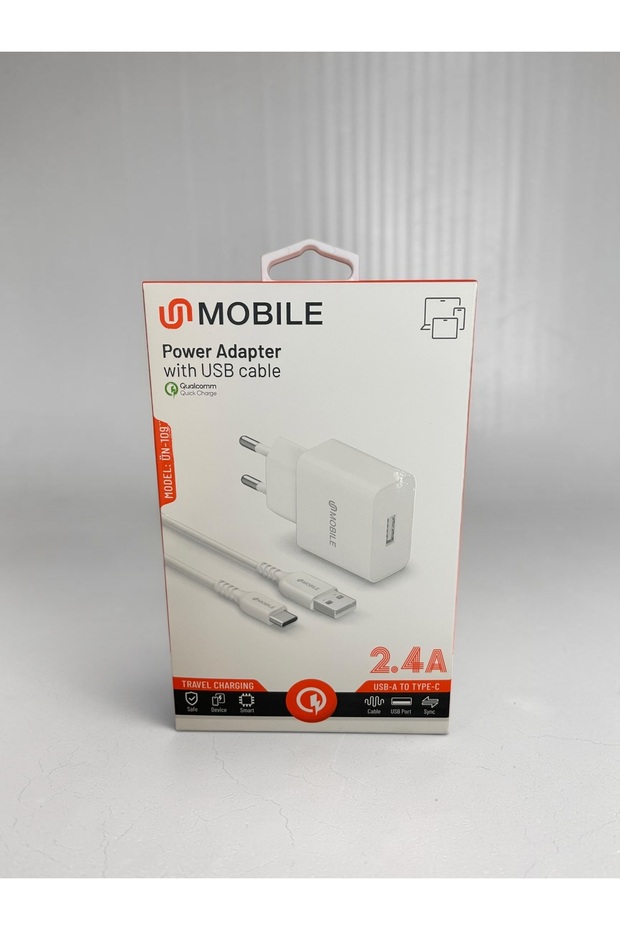 2.4A Şarj Adaptörü + Type-C Kablo