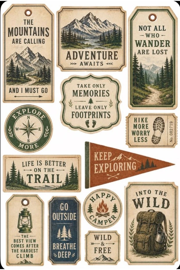 Kamp Nostalji Sticker Adventure Sticker Keep