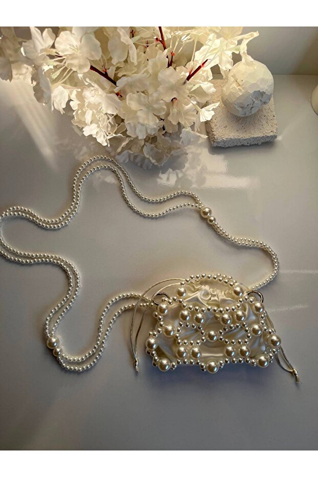 Pearl Beaded Children's Bag | Mini Shoulder Bag | Girl's Invitation Bag
