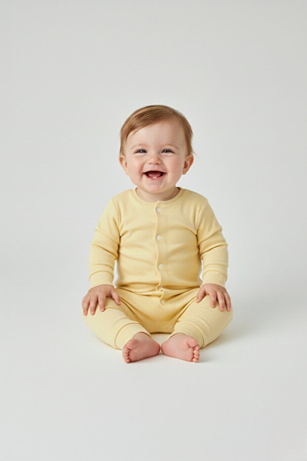 Unisex Baby 100% Cotton Interlock Sleeping Bag with Snap Fasteners, Without Booties, Available in Solid Colors