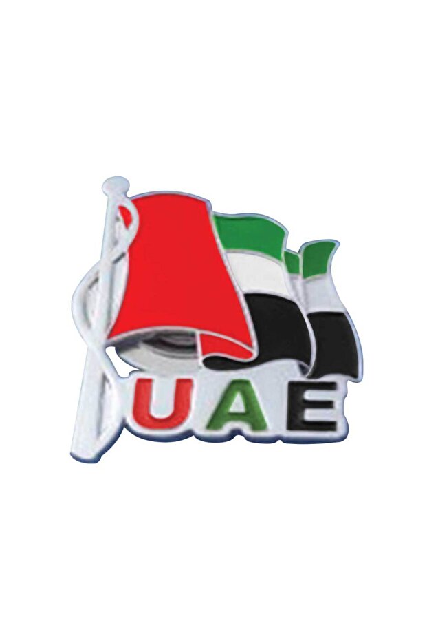 UAE Flag Metal Badge with Magnetic Attachment – Custom Printed