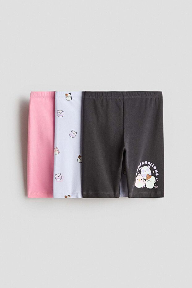 3-pack motif-detail cycling shorts