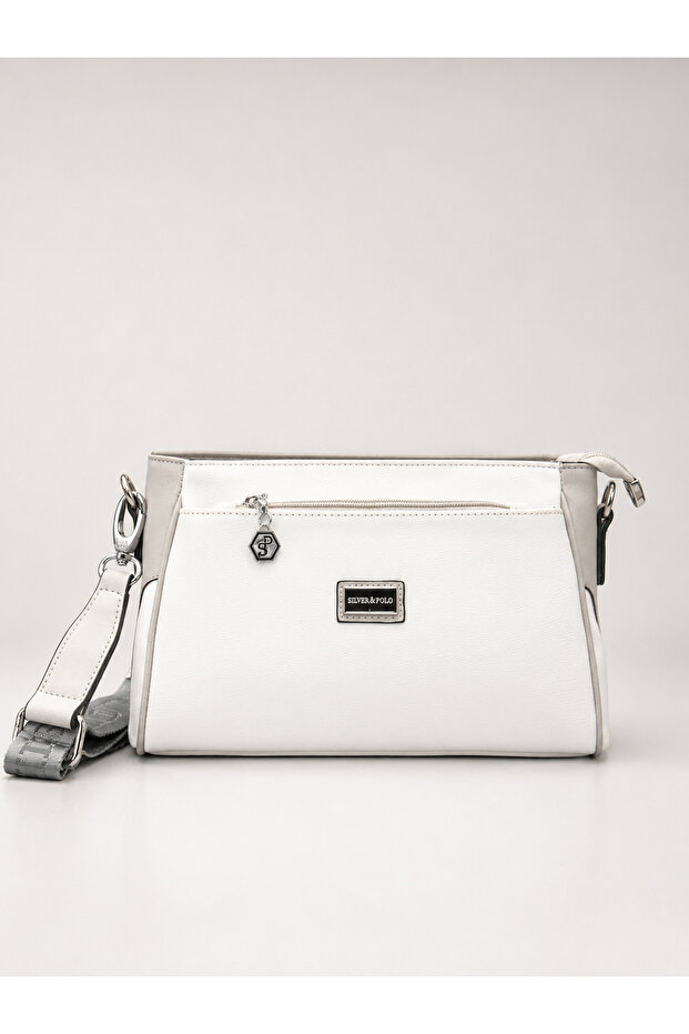 Cross Strap Women's Bag White, Gray 1273