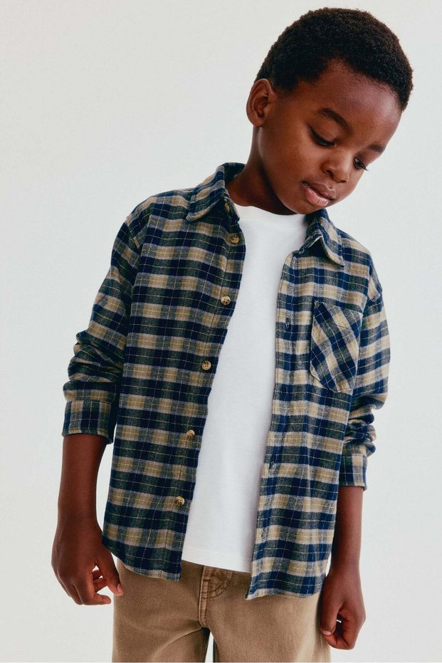 Cotton flannel shirt