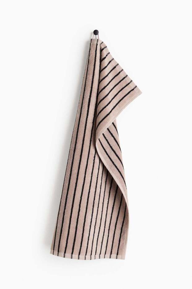 Striped hand towel
