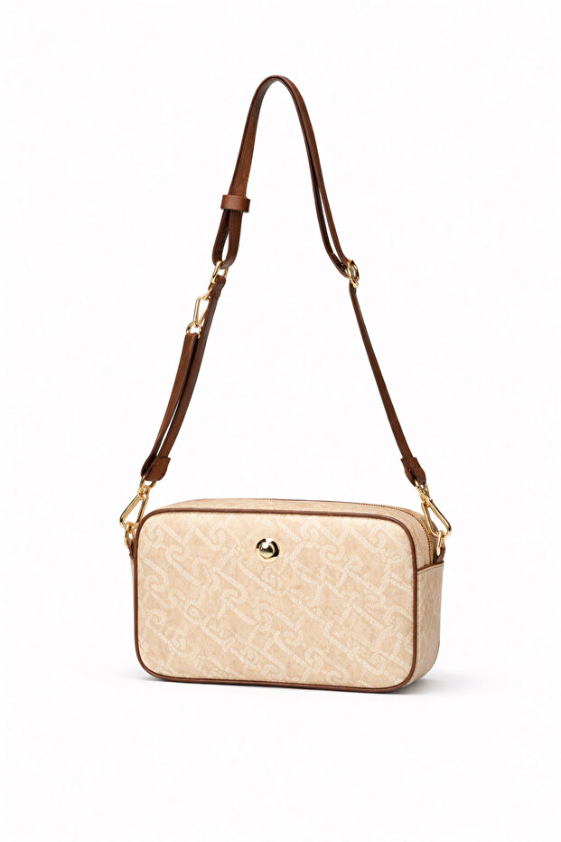 Cross Strap Women's Bag Beige Us24121