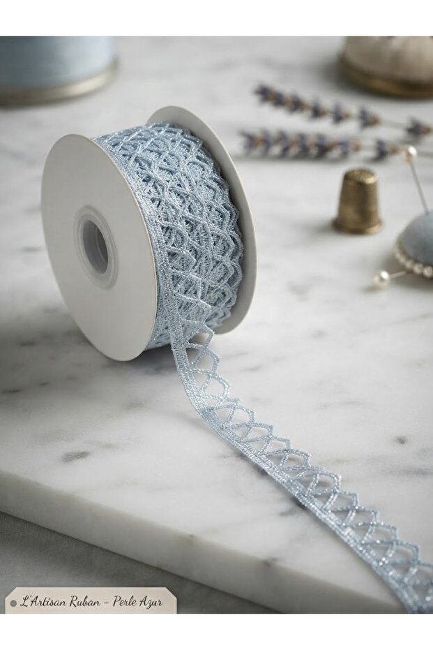 French Sim Detailed Cotton Edge Lace -14Mm -10Meters