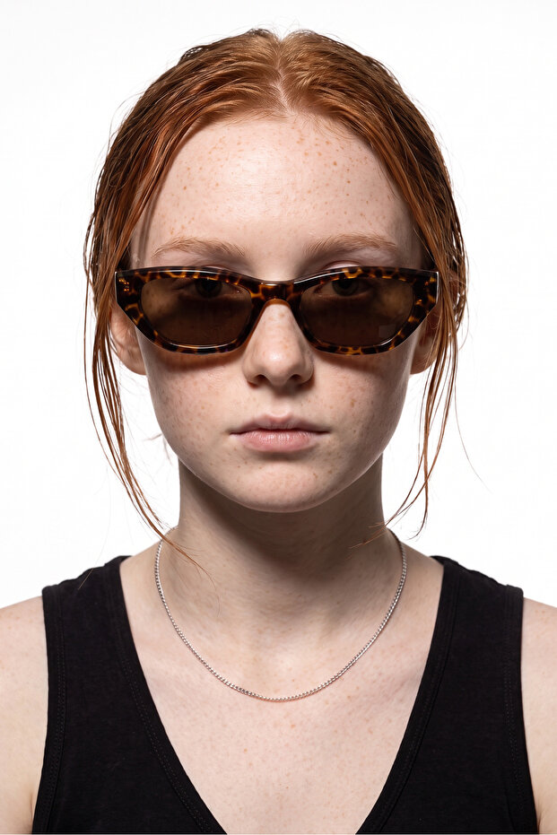 Aralık Leopard Brown Sunglasses