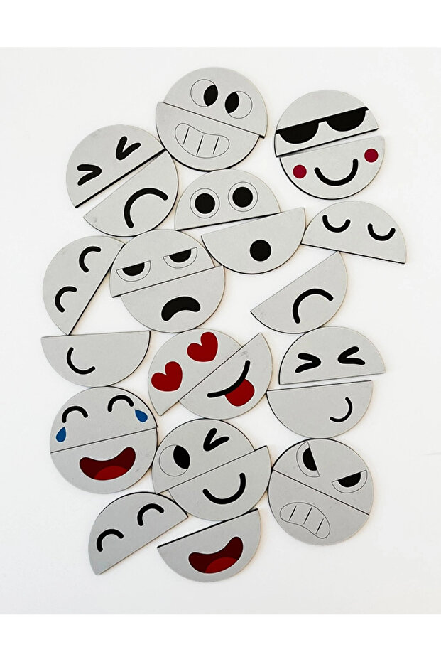 Wooden Emotion Matching Game