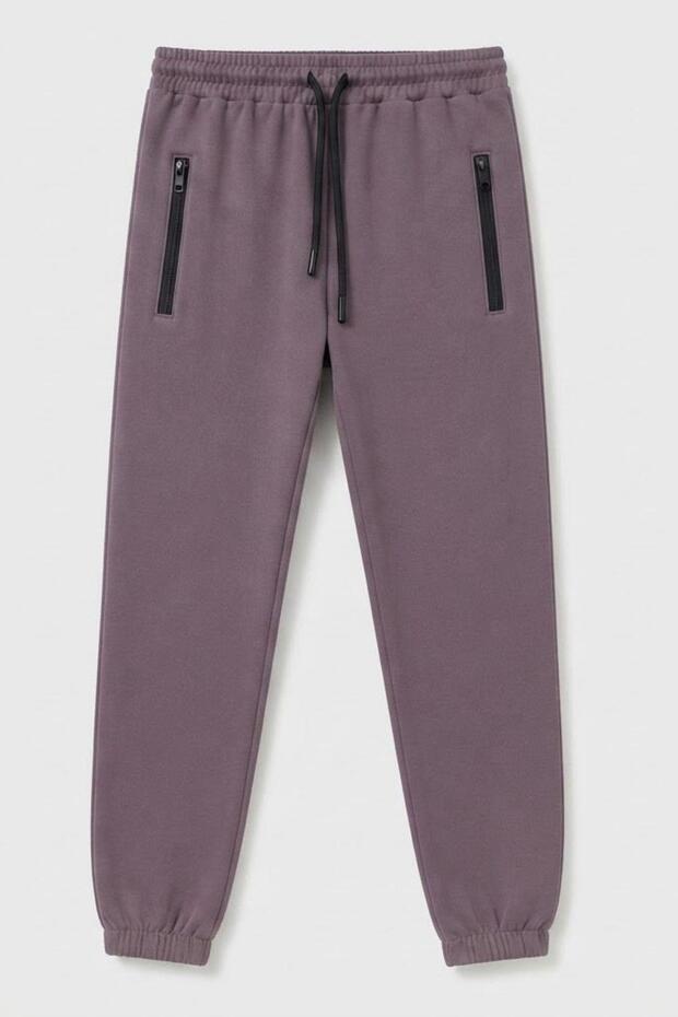 Girl's Two-Thread Double-Pocket Elastic Leg Sweatpants Esf7033