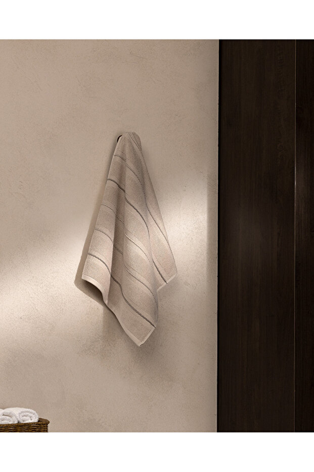 Celeste 100% Cotton Face Towel - Beige - 50X80 cm