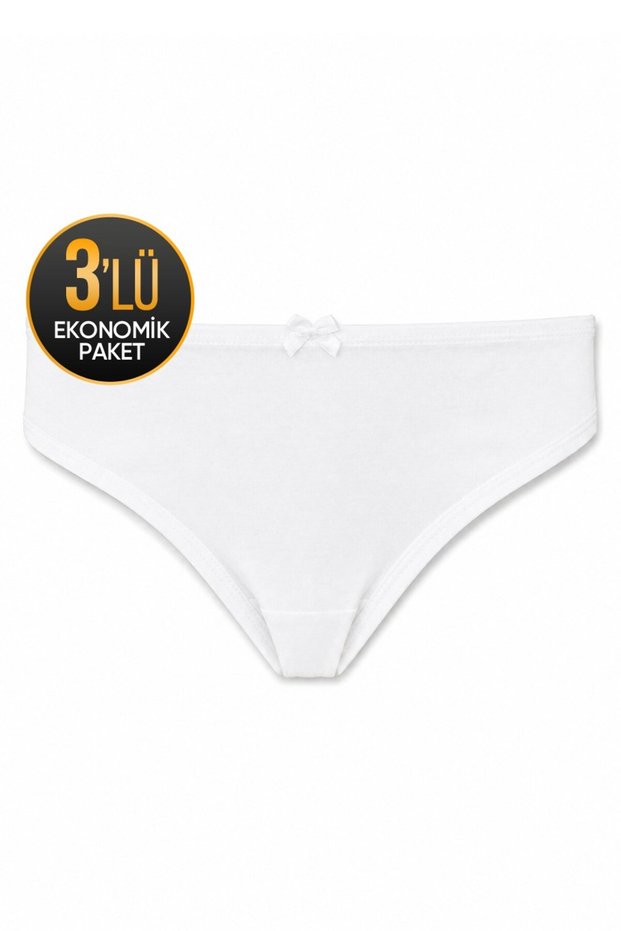 Girl's White Bikini 3-Piece Economic Package 400
