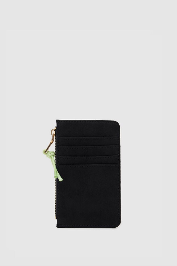Lume Suede Women's Card Holder Black