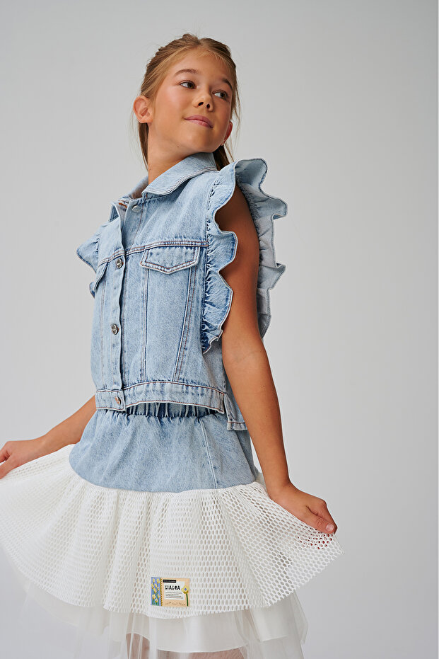 Girl Denim Vest