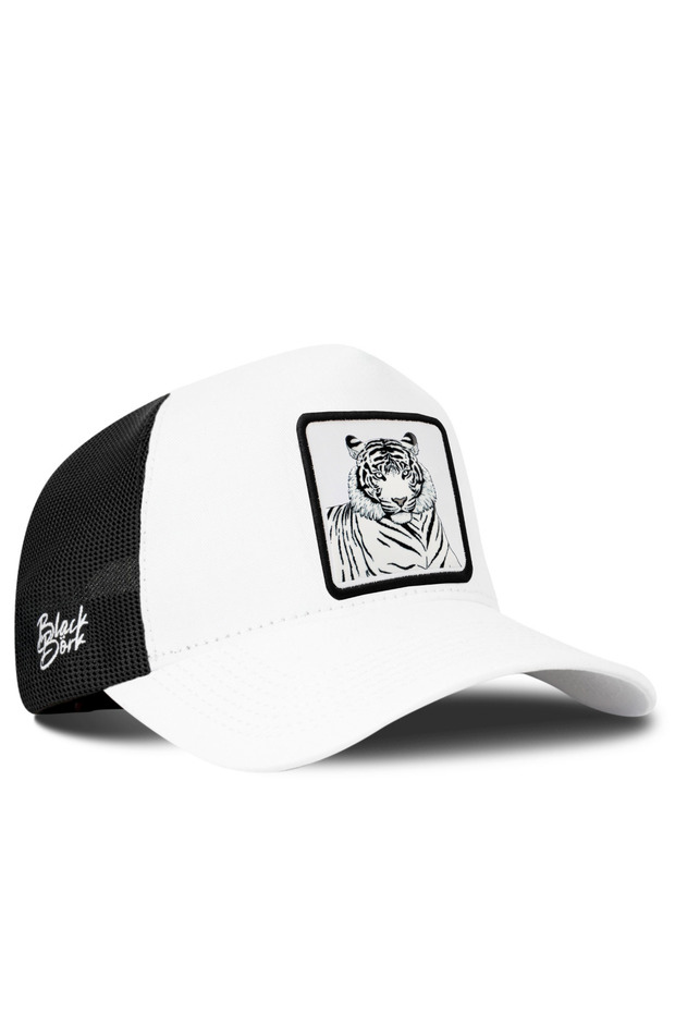 Bengal Tiger Logo White-Black Trucker Hat