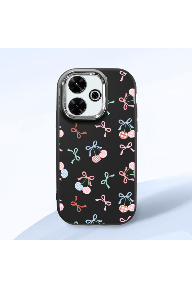 Redmi 13/13X Compatible Colorful Ribbon Printed Soft Silicone Case, Shock Absorption and Impact Protection