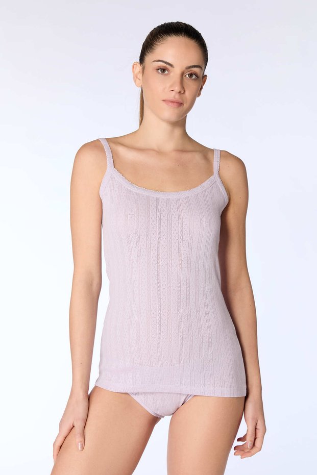 Gots Certified 100% Organic Cotton Women's Jacquard Top