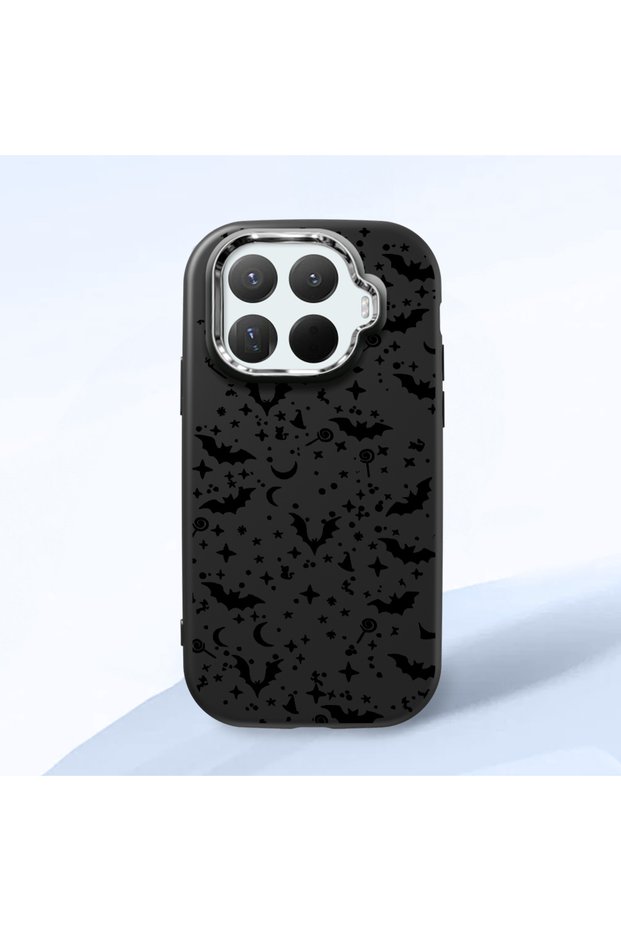 Mi 15t Pro Compatible Bat Moon Star Printed Soft Silicone Case, Shock Absorption and Impact Protection