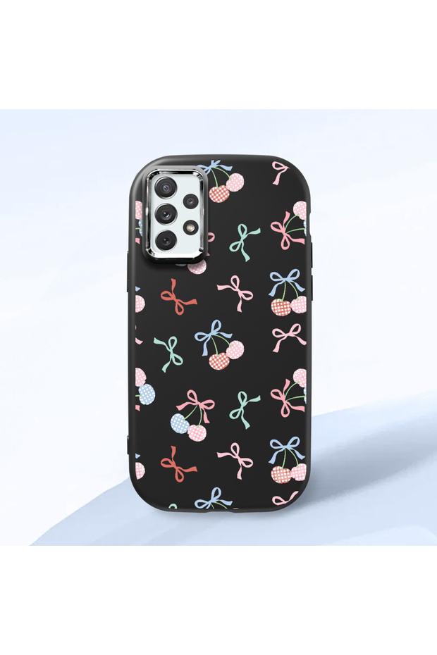 Samsung Galaxy A72 Compatible Colorful Ribbon Printed Soft Silicone Case, Shock Absorption and Impact Protection