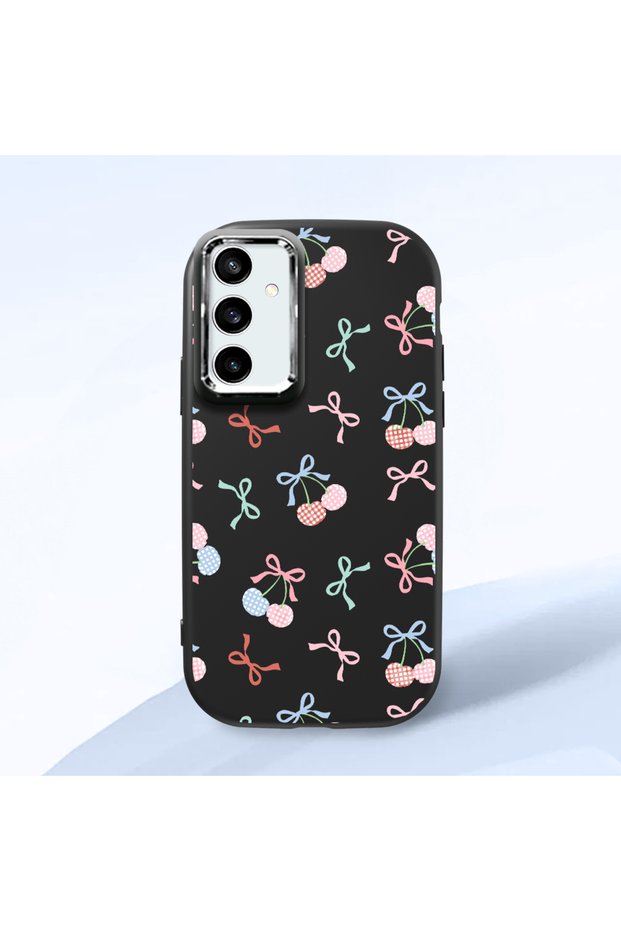 Samsung Galaxy S23 Fe Compatible Colorful Ribbon Printed Soft Silicone Case Impact Protection
