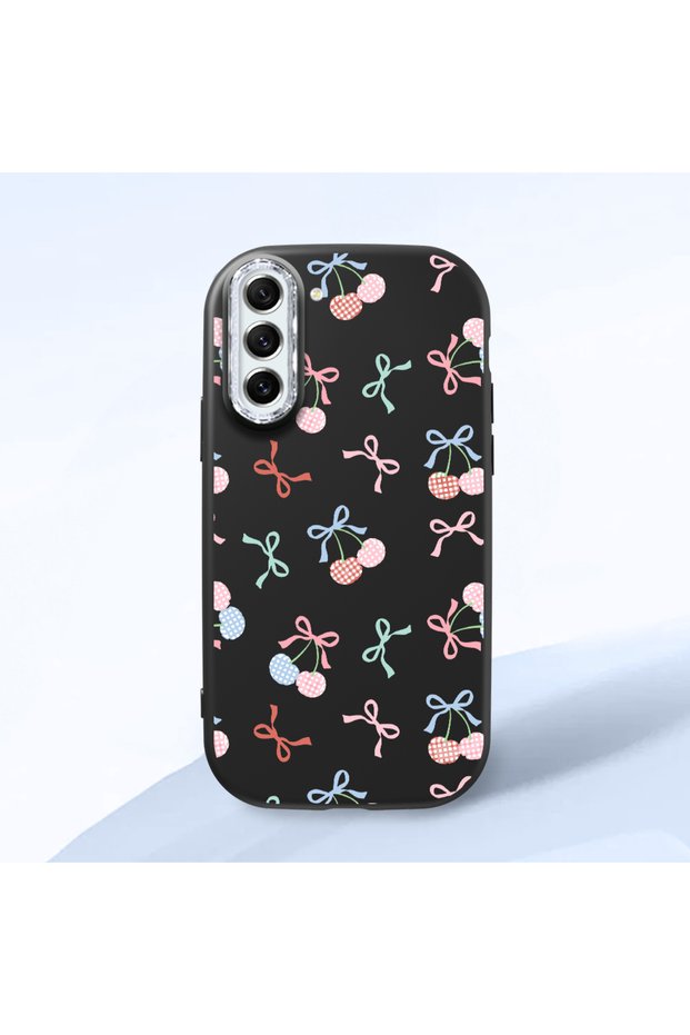 Samsung Galaxy S21 Fe Compatible Colorful Ribbon Printed Soft Silicone Case Impact Protection
