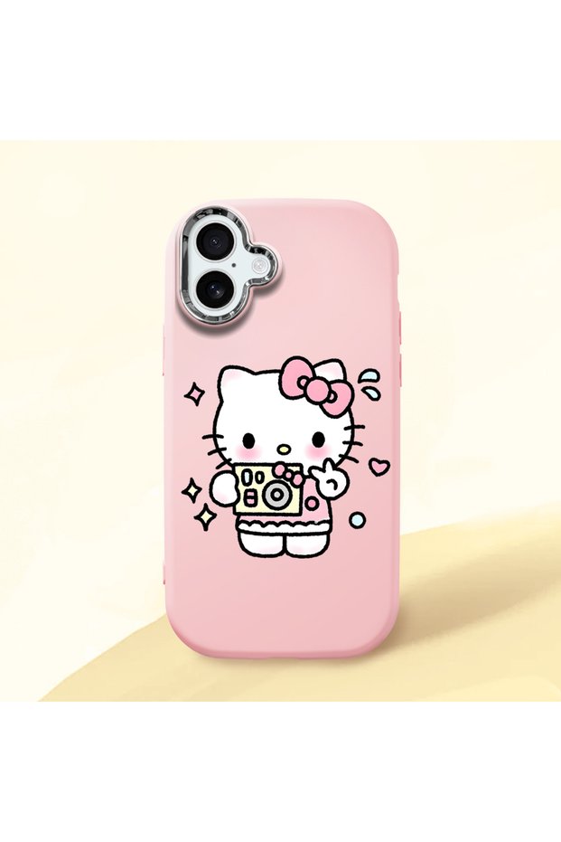 iPhone 16 Plus Compatible Sweet Cartoon Animal Motif Case, Shockproof for Daily Use