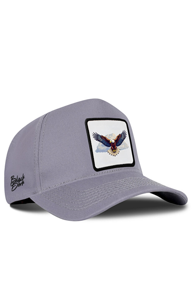 Eagle Logo Gray Baseball Premium Hat