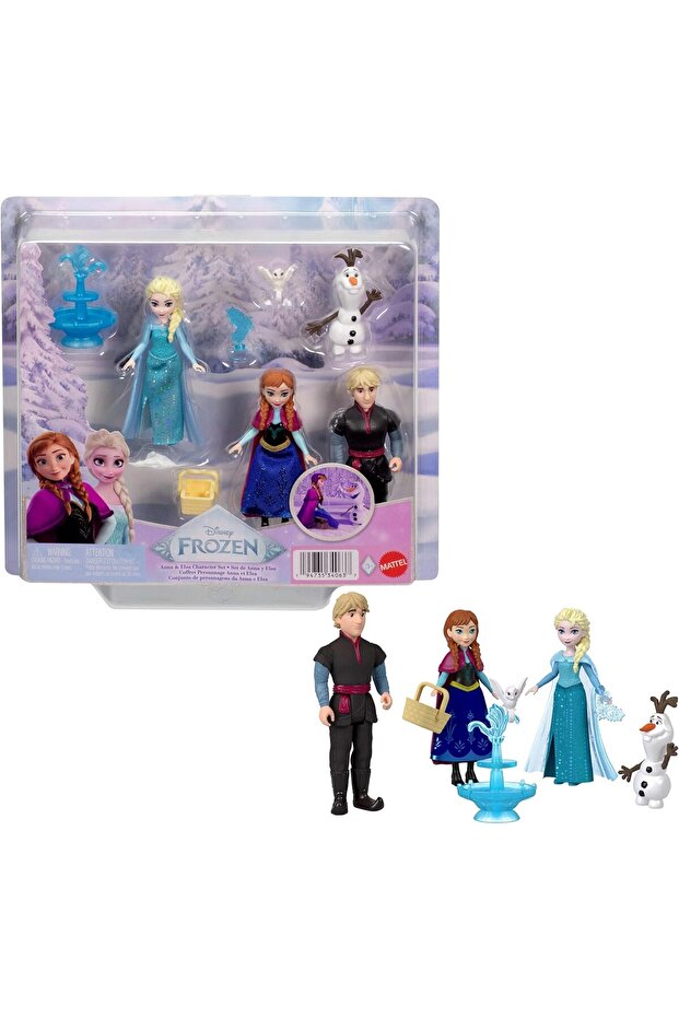 Frozen Anna & Elsa Character Set, 4-Pack