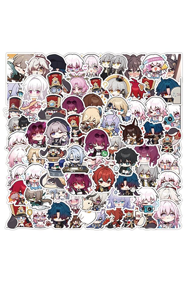 100PCS Hot Game Honkai: Star Rail Graffiti stickers For Helmet Bicycle Hand Account Pencil Case D...