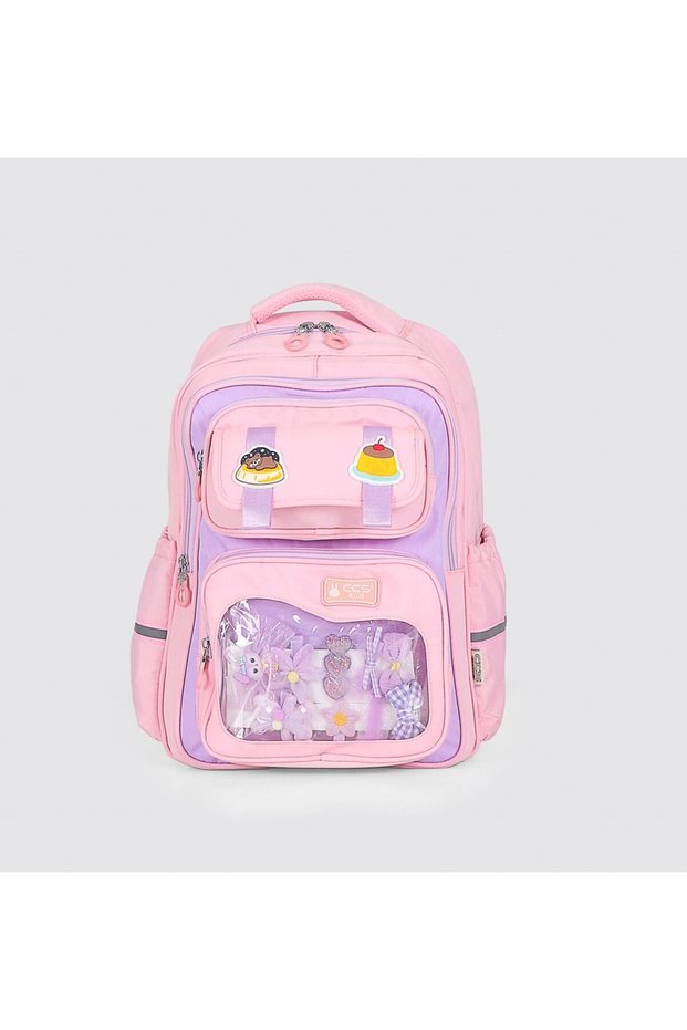 Kids Premium School Backpack Primary School Middle School Daily Imported Backpack Pink 51976
