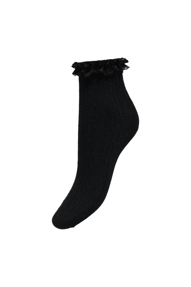 Women's Onlolıvia Lace Detailed Cotton Socks 15364651 Black