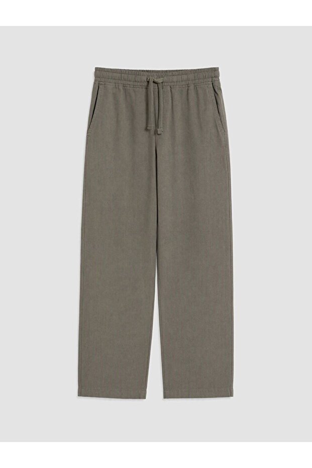 Men's linen-look trousers