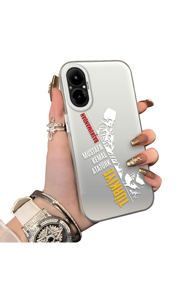 Realme C67 4g Compatible Hard Acrylic Back Silicone Edge Lens Protection Stylish Print Case