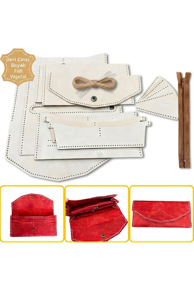 Wallets - Cream - Genuine leather