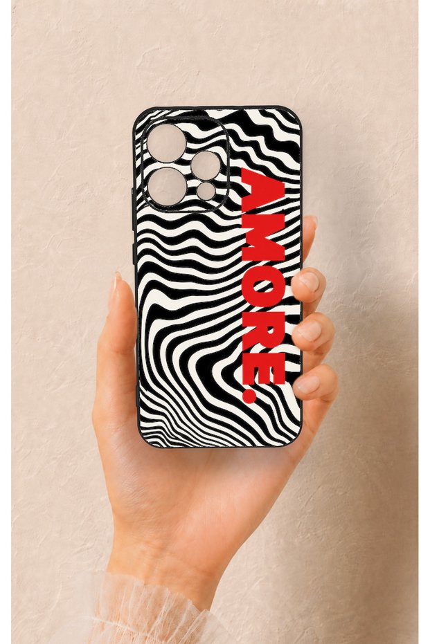 Oppo Reno 15 5g Compatible Zebra Amore Patterned Silicone Case