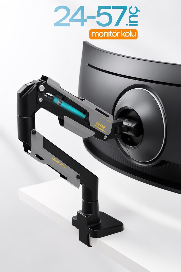 24-57" 49 Inch Armada Widescreen Monitor Arm 30 kg Capacity Vesa Compatible Movable Monitor Stand