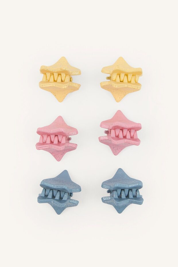 Set of 6 Star Figured Hair Clips for Baby Girls I3145A5Ns