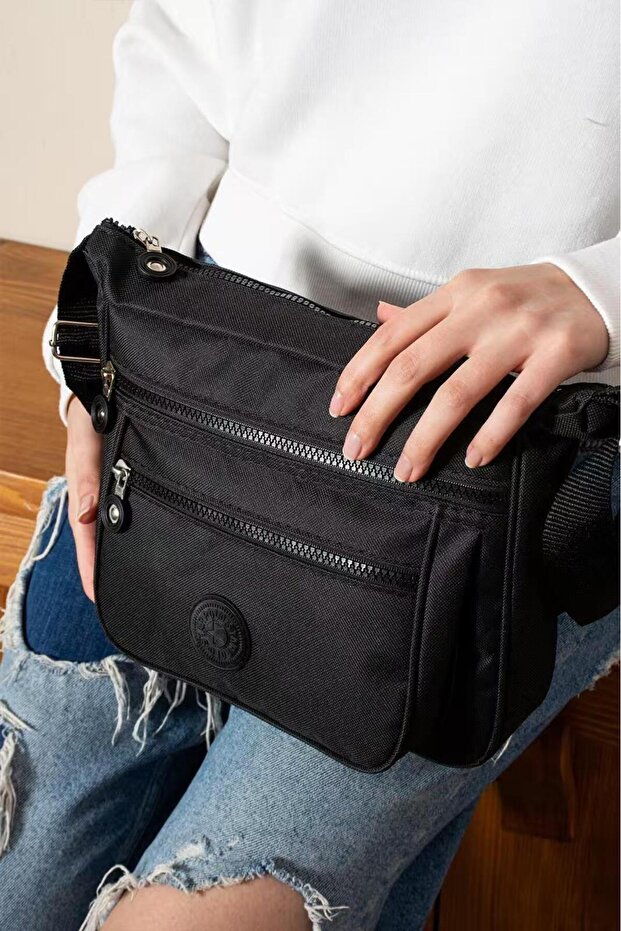 Multi-Part Compartmented Shoulder and Crossbody Messenger Bag