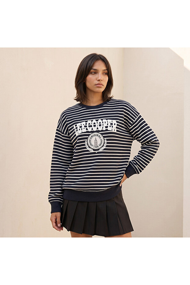 LS STRIPE FASHON SWEAT