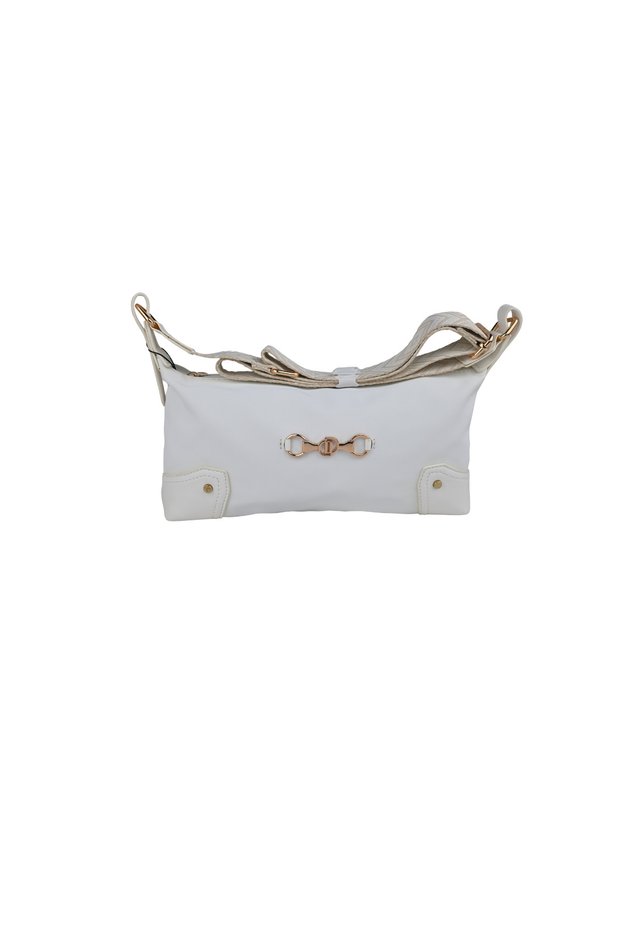 Dukidaso White Velvet Detailed Luxury Shoulder and Arm Bag Summer Mt1540 White Single Compartment Zipper Pocket