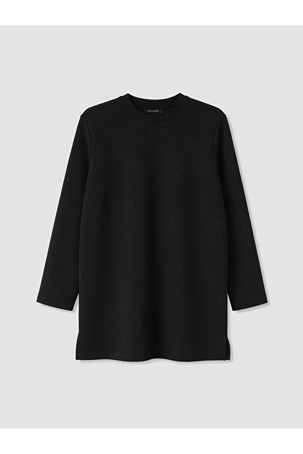 Lcw Everyday Black Oversize Soft Touch Women's Tunic