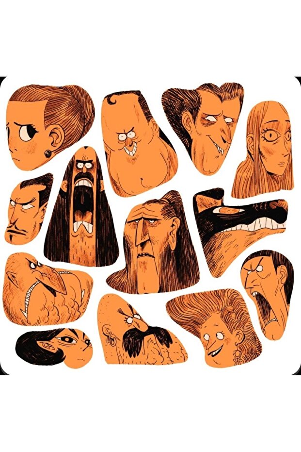Custom Cartoon Sticker Set 25X20 cm