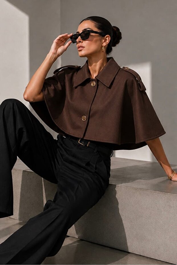 Trench Coats - Multicolor - Poncho